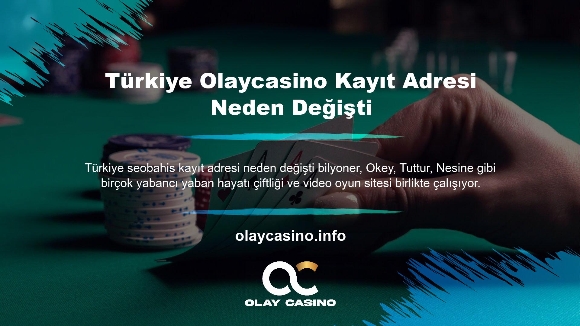 Olaycasino, offshore casino sitelerinden biridir