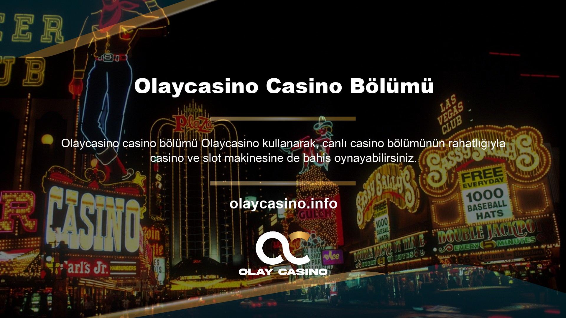 Bahis dünyasının önde gelen ve en popüler bahis sitelerinden biri olan Olaycasino, aynı zamanda kazanmanız için bir bonus faktörü de sunuyor
